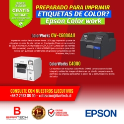 Impresora de Inyección de tinta a color ColorWorks CW-C6000A con Cortador Automático