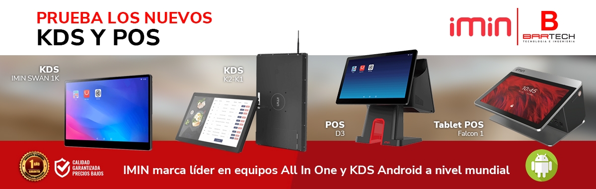 IMIN PRUEBA LOS NUEVOS KDS Y POS